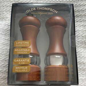 Thompson Wooden Pepper Mill & Salt Shaker Set